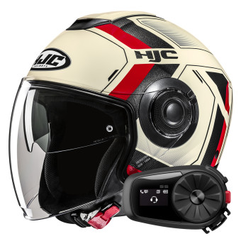 Jet HJC i40N Velu MC1 + Kit Bluetooth 5S Solo