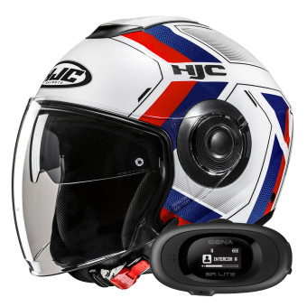 Jet HJC i40N Velu MC21 + Kit bluetooth 5R Lite Solo