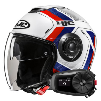 Jet HJC i40N Velu MC21 + Kit Bluetooth 5S Solo
