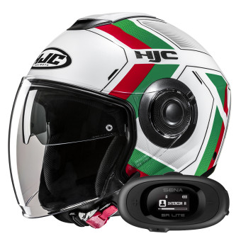 Jet HJC i40N Velu MC41 + Kit bluetooth 5R Lite Solo