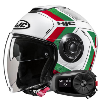 Jet HJC i40N Velu MC41 + Kit Bluetooth 5S Solo