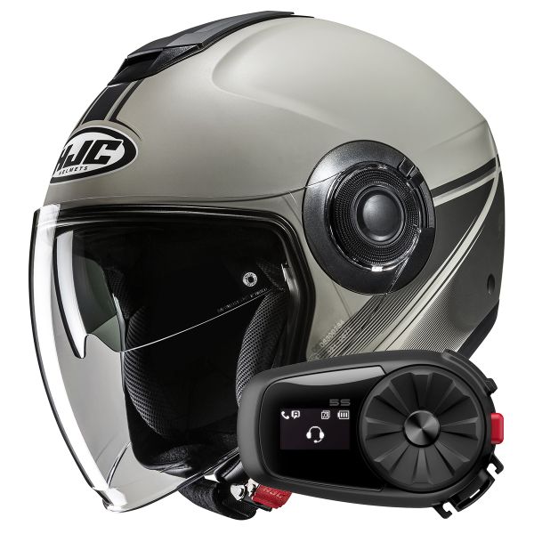 Jet HJC i40N Vision MC5SF + Kit Bluetooth 5S Solo