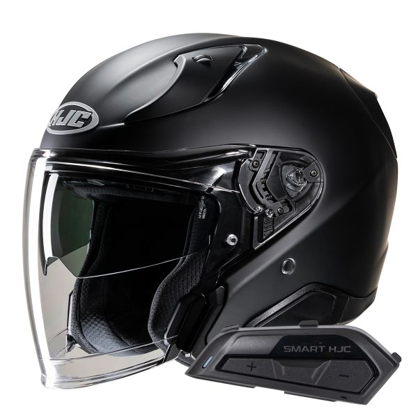 Jet HJC RPHA31 Flat Black + Kit Bluetooth Smart 21B Flat Black