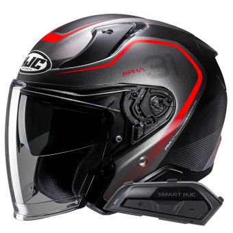 Jet HJC RPHA31 Kouv MC1SF + Kit Bluetooth Smart 21B Flat Black