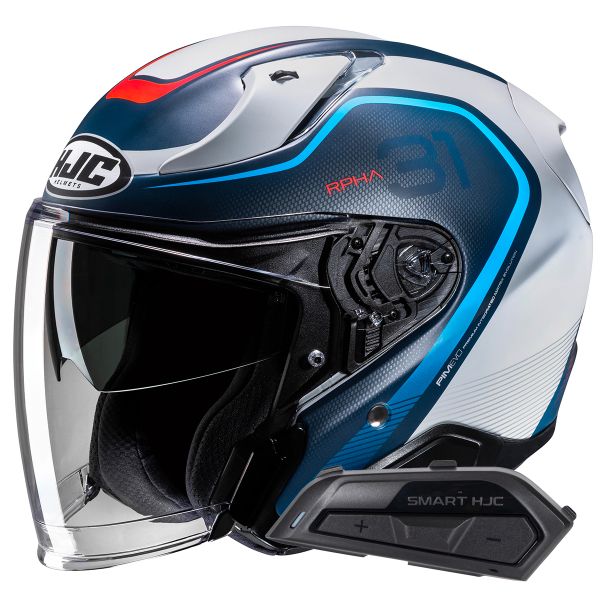 Jet HJC RPHA31 Kouv MC21SF+ Kit Bluetooth Smart 21B Flat Black Jet HJC RPHA31 Kouv MC21SF+ Kit Bluetooth Smart 21B Flat Black