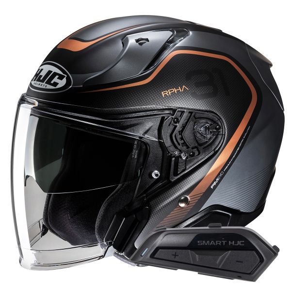 Jet HJC RPHA31 Kouv MC9SF+ Kit Bluetooth Smart 21B Flat Black Jet HJC RPHA31 Kouv MC9SF+ Kit Bluetooth Smart 21B Flat Black