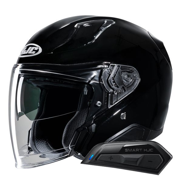 Jet HJC RPHA31 Metal Black + Kit Bluetooth Smart 11B Jet HJC RPHA31 Metal Black + Kit Bluetooth Smart 11B