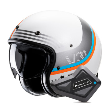 Jet HJC V31 Byron MC27 + Kit Bluetooth BT Mini