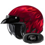 Casque Jet HJC V31 Firo MC1 + Kit bluetooth 5R Lite