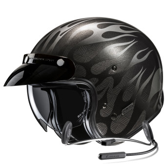 Casque Jet HJC V31 Firo MC5 + Kit Bluetooth Lokui K10 Casque Jet HJC V31 Firo MC5 + Kit Bluetooth Lokui K10