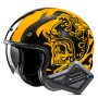 Casque Jet HJC V31 Flame MC3 + Kit Bluetooth BT Mini