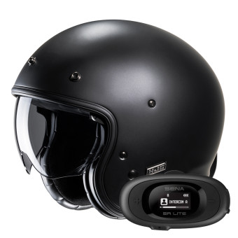 Jet HJC V31 Semi Flat Black + Kit bluetooth 5R Lite