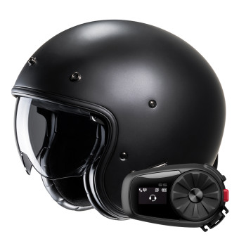 Jet HJC V31 Semi Flat Black + Kit Bluetooth 5S Solo