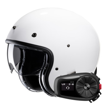 Jet HJC V31 White + Kit Bluetooth 5S Solo