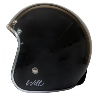 Casque Jet iCasque Will Shiny Black Casque Jet iCasque Will Shiny Black