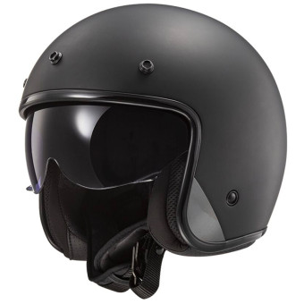Casque Jet LS2 Bob II Matt Black OF601 Casque Jet LS2 Bob II Matt Black OF601