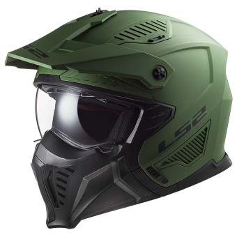 Casque Jet LS2 Drifter Matt Military Green OF606 Casque Jet LS2 Drifter Matt Military Green OF606