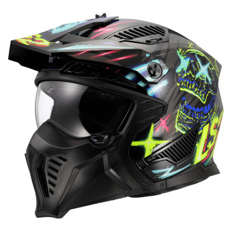 Jet LS2 Drifter Rayz Black Blue OF603