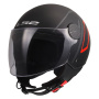 Casque Jet LS2 Sphere Lux II Minim Black Red OF558