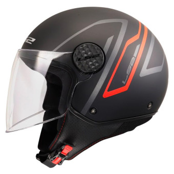 LS2 Sphere Lux II Minim Black Red OF558