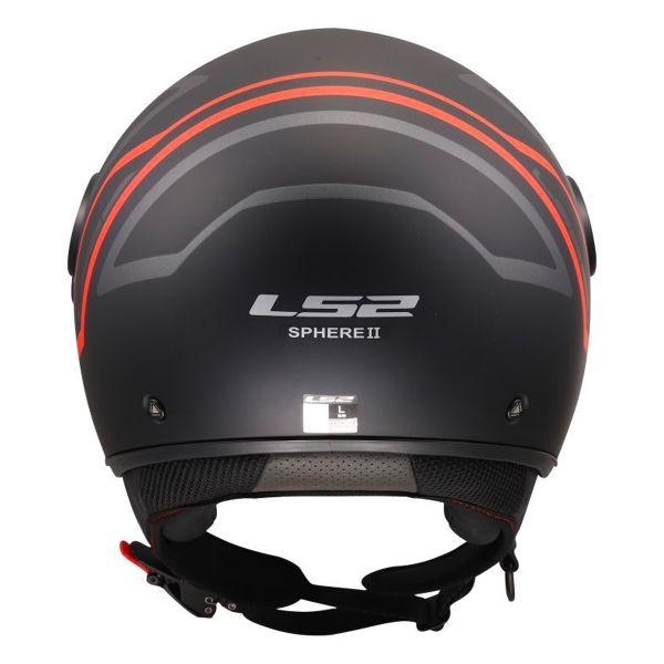 LS2 Sphere Lux II Minim Black Red OF558