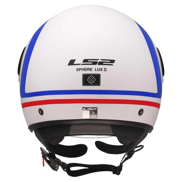 LS2 Sphere Lux II Urby White Blue Red OF558