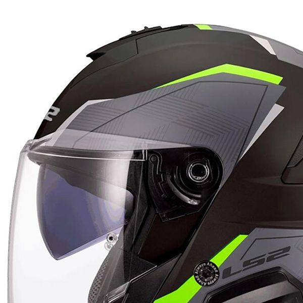 LS2 Verso II Air Black H-Vis Yellow OF618