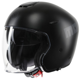 Casque Jet Momo Design Aero Matt Black Dark Grey