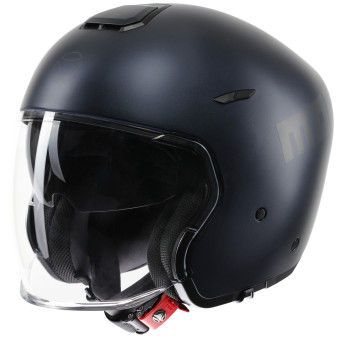 Casque Jet Momo Design Aero Matt Deep Blue Anthrazit