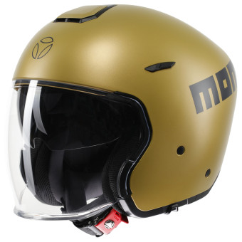 Casque Jet Momo Design Aero Matt Gold Dark Grey