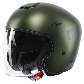 Casque Jet Momo Design Aero Matt Military Green Anthrazit