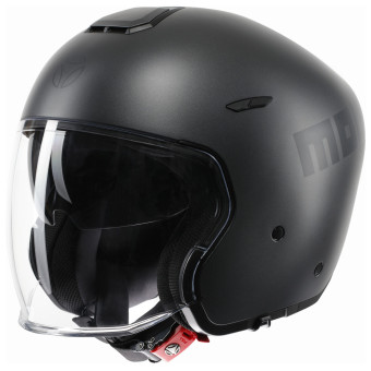 Casque Jet Momo Design Aero Matt Titanium Anthrazit
