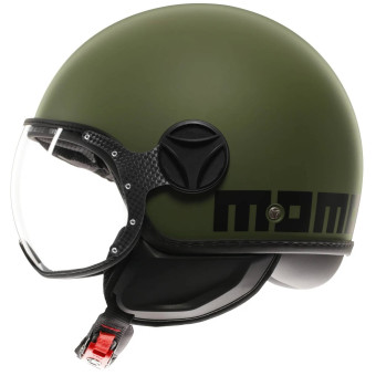 Casque Jet Momo Design FGTR Classic Matt Military Green Black Casque Jet Momo Design FGTR Classic Matt Military Green Black