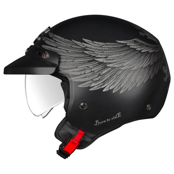 Jet Nexx Y.10 Eagle Rider Black Grey Matt Jet Nexx Y.10 Eagle Rider Black Grey Matt