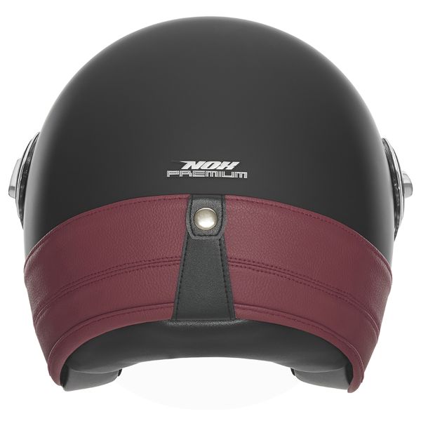 NOX Heritage Matt Black Leather Red