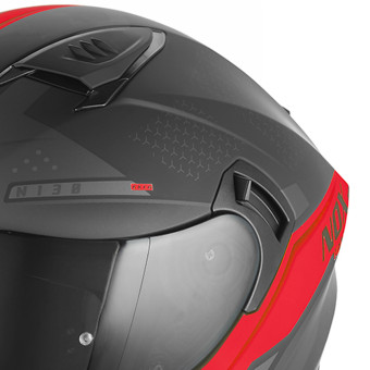 NOX N130 Ekto Mat Black Red