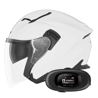 Jet NOX N130 Pearl White + Kit bluetooth 5R Lite Solo