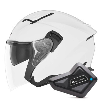 Jet NOX N130 Pearl White + Kit Bluetooth BT Mini