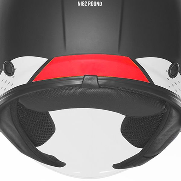 NOX N182 Round Mat Black Red