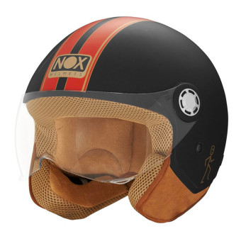Jet NOX N210 Evo Matt Black Red Line