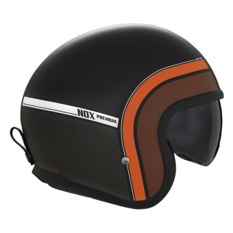 Casque Jet NOX Next Tracker Matt Black Rust Casque Jet NOX Next Tracker Matt Black Rust