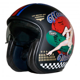 Casque Jet Premier Vintage Pinup 9 BM Casque Jet Premier Vintage Pinup 9 BM