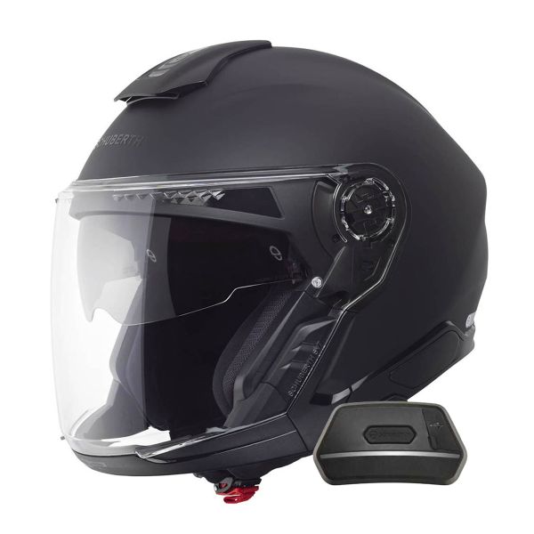 Jet Schuberth J2 Matt Black + Kit Bluetooth SC2