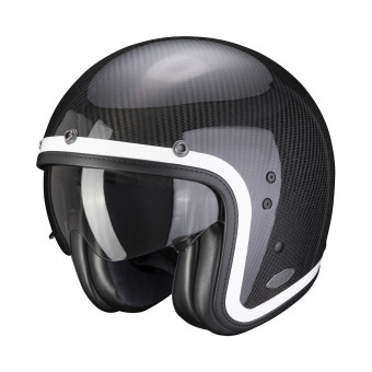 Casque Jet Scorpion Belfast Carbon Lofty White Casque Jet Scorpion Belfast Carbon Lofty White
