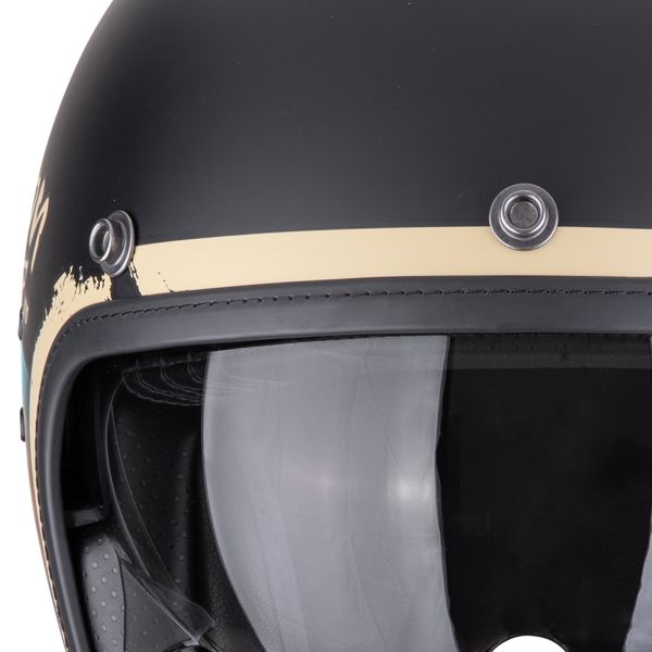 Scorpion Belfast Evo Adonis Matt Black Beige + Bluetooth Kit Exo-Com Link-1