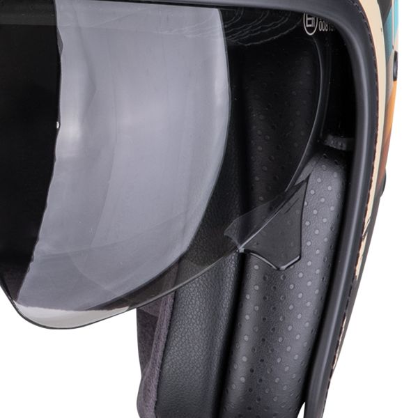 Scorpion Belfast Evo Adonis Matt Black Beige + Bluetooth Kit Exo-Com Link-1