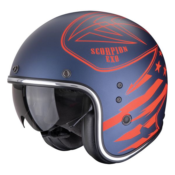 Jet Scorpion Belfast Evo Dawg Matt Blue Red Jet Scorpion Belfast Evo Dawg Matt Blue Red