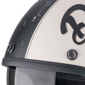 Scorpion Belfast Evo Drive Fast Cream Matt Black + Kit bluetooth 5R Lite
