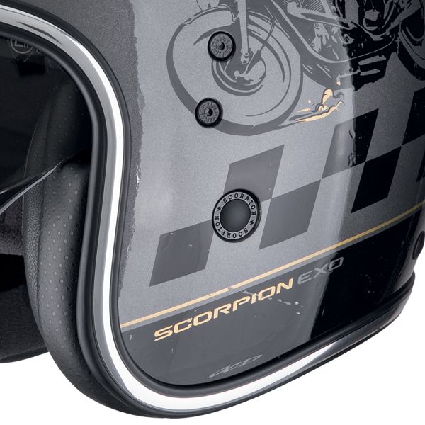 Scorpion Belfast Evo Drive Fast Silver Black Gold