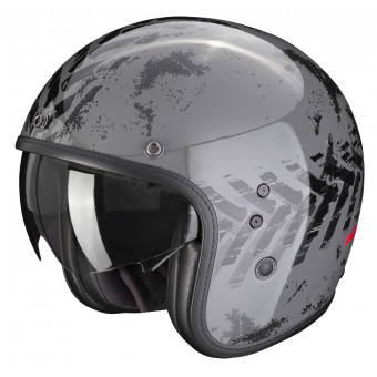 Scorpion Belfast Evo Nevada Grey Black + Kit bluetooth 5R Lite